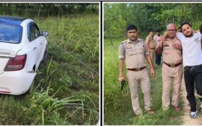 कार सवार बदमाशों से पुलिस की मुठभेड़, बरेली-पीलीभीत के शातिर हुए गिरफ्तार
