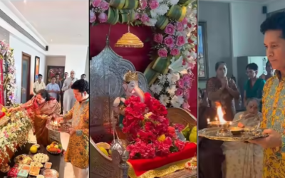 खिलाड़ियों ने धूमधाम से मनाई गणेश चतुर्थी, गूंजा ‘गणपति बप्पा मोरया’