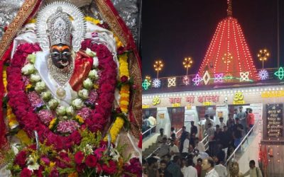 ब्रह्ममुहूर्त में मैहर की मां शारदा का श्रृंगार और पूजा, माई का आशीर्वाद लेने भक्त चढ़े 1063 सीढ़ियां