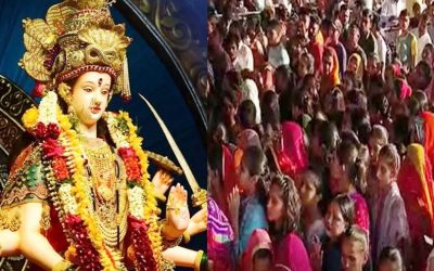 शारदेय नवरात्र शुरु, मंदिरों में लगने लगी भीड़, खुल गए शक्तिपीठों के कपाट