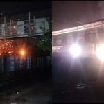 मालगाड़ी में ओवरलोड कोयला बिजली के तार से टकराया, जमकर हुए धमाके