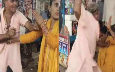 पुजारी ने सिगरेट की दुकान को लेकर युवती को सरेआम पीटा, लोग देखते रहे तमाशा