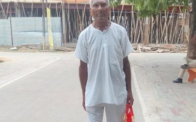 गुजरात से 73 साल के बुजुर्ग 1338 किमी पदैल चलकर पहुंचे अयोध्या, राम मंदिर के लिए लिया था संकल्प
