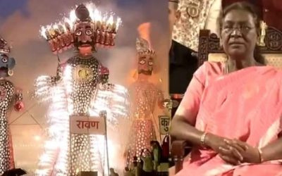 PM मोदी और सोनिया गांधी का कार्यक्रम रद्द, राष्ट्रपति ने किया रावण दहन