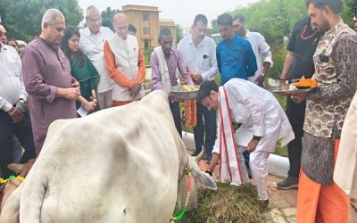 गोवर्धन पूजा प्रकृति से जुड़े रहने की देती है सीख- उप मुख्यमंत्री शुक्ल