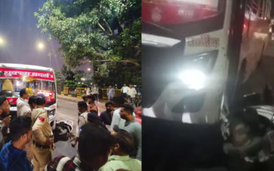 इंदौर विधायक गोलू शुक्ला की बस ने मां-बेटी को मारी टक्कर, हादसे में महिला घायल