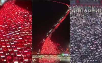 चीन में लगा दुनिया का सबसे बड़ा ट्रैफिक जाम, 36 लेन वाले टोल स्टेशन पर 1.2 लाख वाहन फंसे