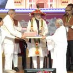 PM मोदी का खुमड़ी पहनाकर हुआ स्वागत, ब्रह्माकुमारी शांति शिखर भवन का किया उद्घाटन